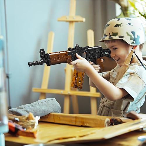 Miniatura 7 de 11 AKS-74U Building Bricks Gun Collection Toy  1418+ PCS Model Gun Building Block Francotirador Set Shootable  Regalo Sorpresas Coleccionables