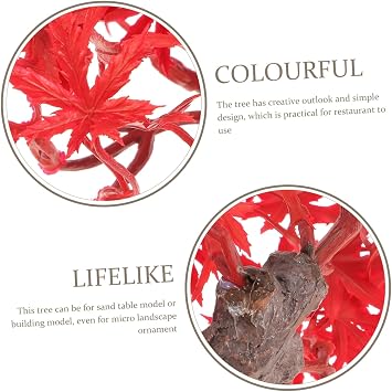 Artificial Mini Red Maple Tree Japanese Maple Tree Fake Realistic Home Decor Ornament