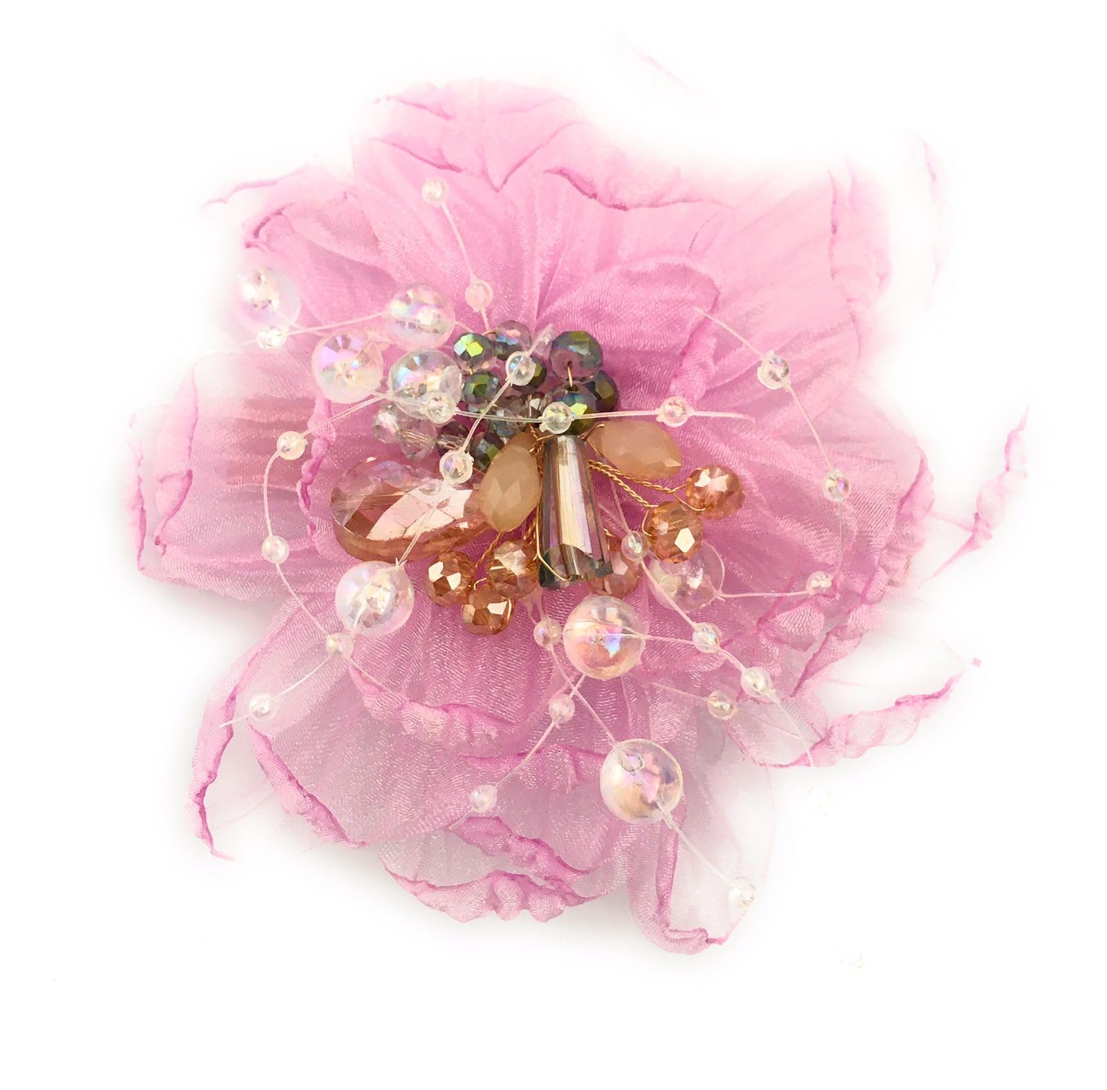big size flower shape purple color hair clips (pack of 1) for women and girls fancy side pins center clips for children (B0CV7XLX88) Amazon Price History, Amazon Price Tracker