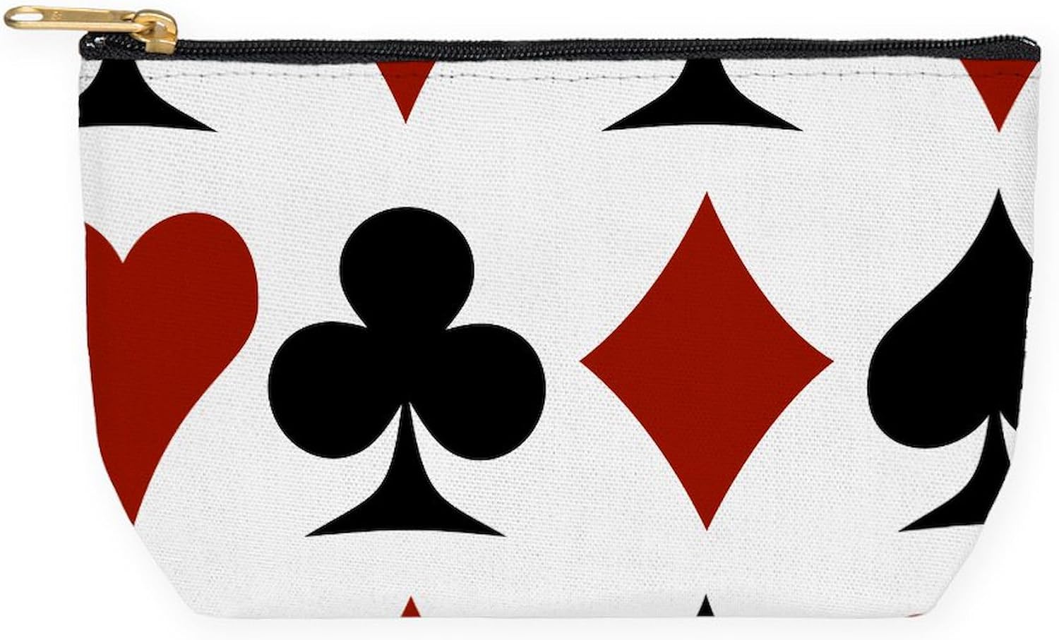 CafePress Card Suits 8.5" x 4.5" Zipper Cosmetic Pouch