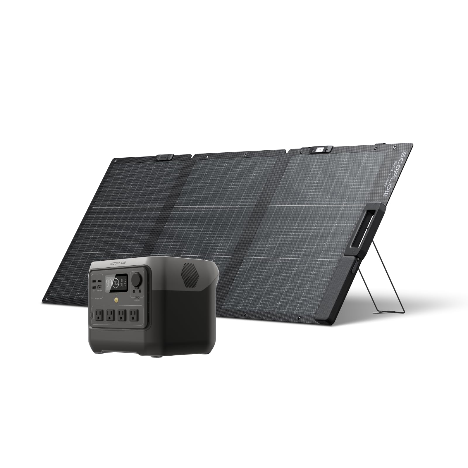 EcoFlow  2 Pro 768Wh ソーラパネル160W セット Amazon.co.jp: EcoFlow RIVER 2 Pro ポータブル電源+ 160W 軽量両面