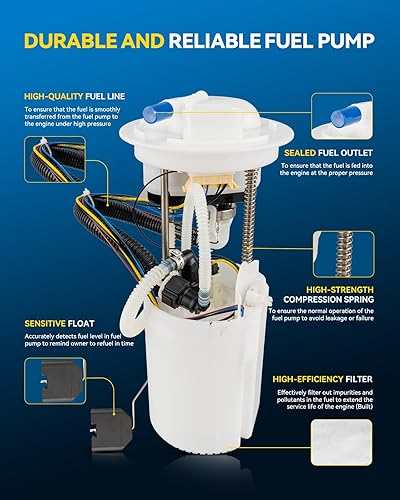 Miniatura 141 de PHILTOP Electric Fuel Pump Assembly Fits For Chevrolet S10 1985-1991, GMC S15 1985-1990, GMC Sonoma 1991, GMC Syclone 1991, SP06B1H