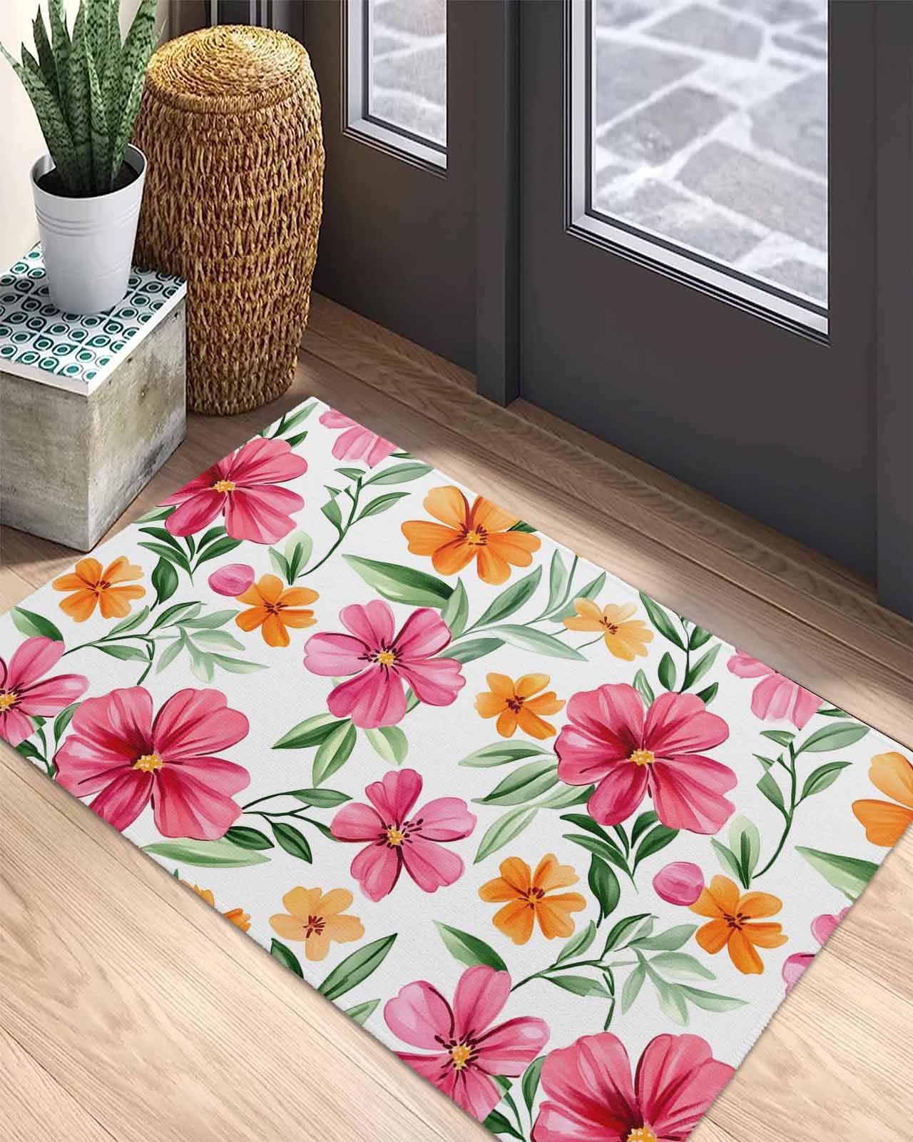 Flower Floor Mat Pink × White Zingaro 50 Pack Thick EVA Foam Interlocking Floor Tiles Soft EVA Foam