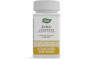 Nature's Way Zinc Lozenges: Enhanced Immune Support with Zinc Acetate, Vitamin C, and Echinacea