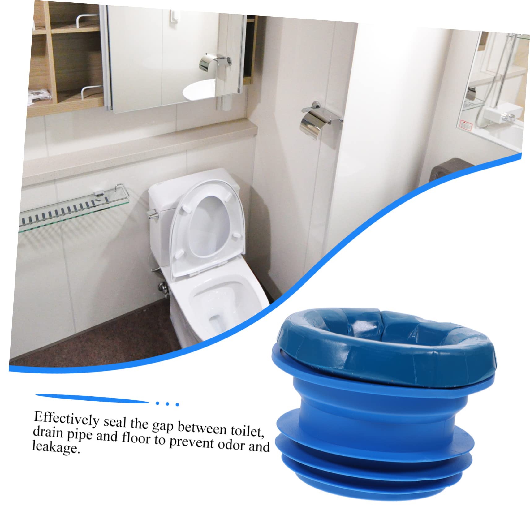 Gatuida Gomma Anello Di Tenuta Per Wc Guarnizione in Gomma Per Tazza Del Wc Sigillo Per Anello Per Tazza Del Facile Da Installare