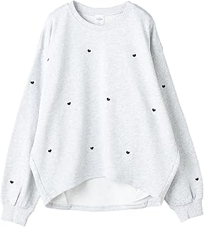 [コーエン] ハート刺繍裏毛スウェットプルオーバー 76206000018