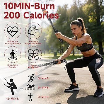 Upgrade Weighted Ropeless Battle Ropes, 2PCS Ropeless Battle Ropes, Adjustable Portable Multifunctional Training Cordless Battle Rope, Cordless Skipping Rope for Women Men Portable Strength Build