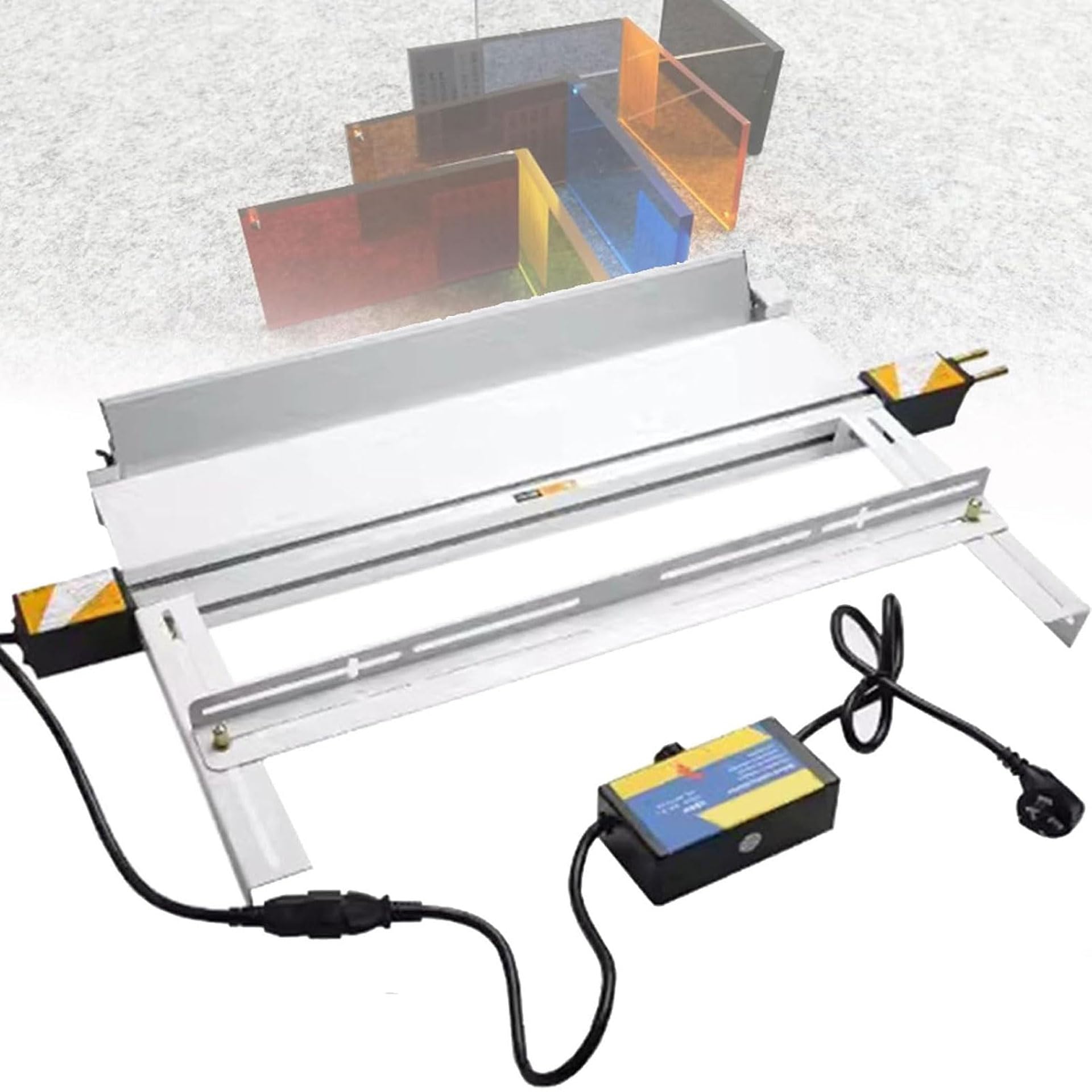 Sghjuy Portable Acrylic Bender with Bracket and Angle Silver, 60CM