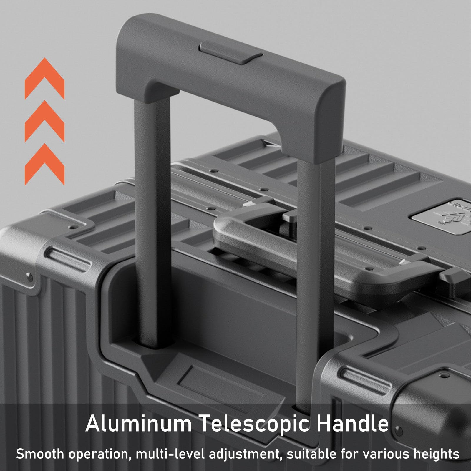 LEOVEN Valigia Trolley Rigido, LM-2098 Trolley Bagaglio a Mano, PC Rigido Guscio, Telaio in Alluminio, Rivestimento Interno Rinforzato e Ispessito, Serratura TSA, Ruota Silenziosa 360°, Resistente