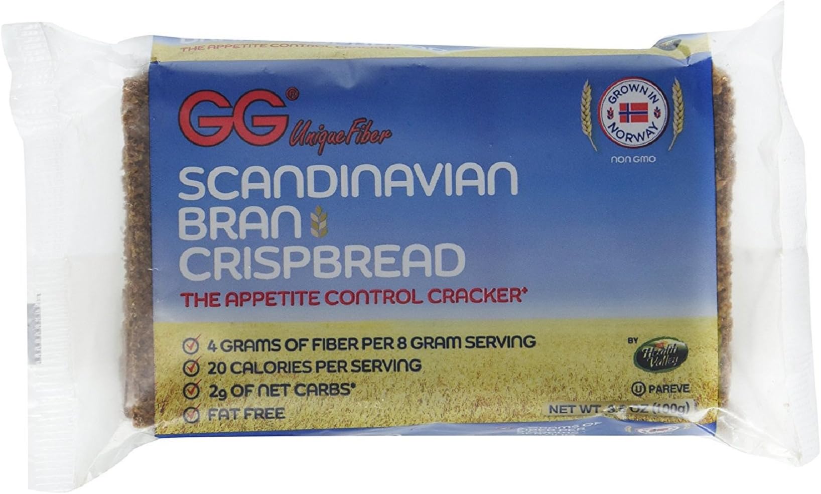 GG Scandinavian Fiber Crispbread, Original, 3.5 Ounce (Pack of 10)