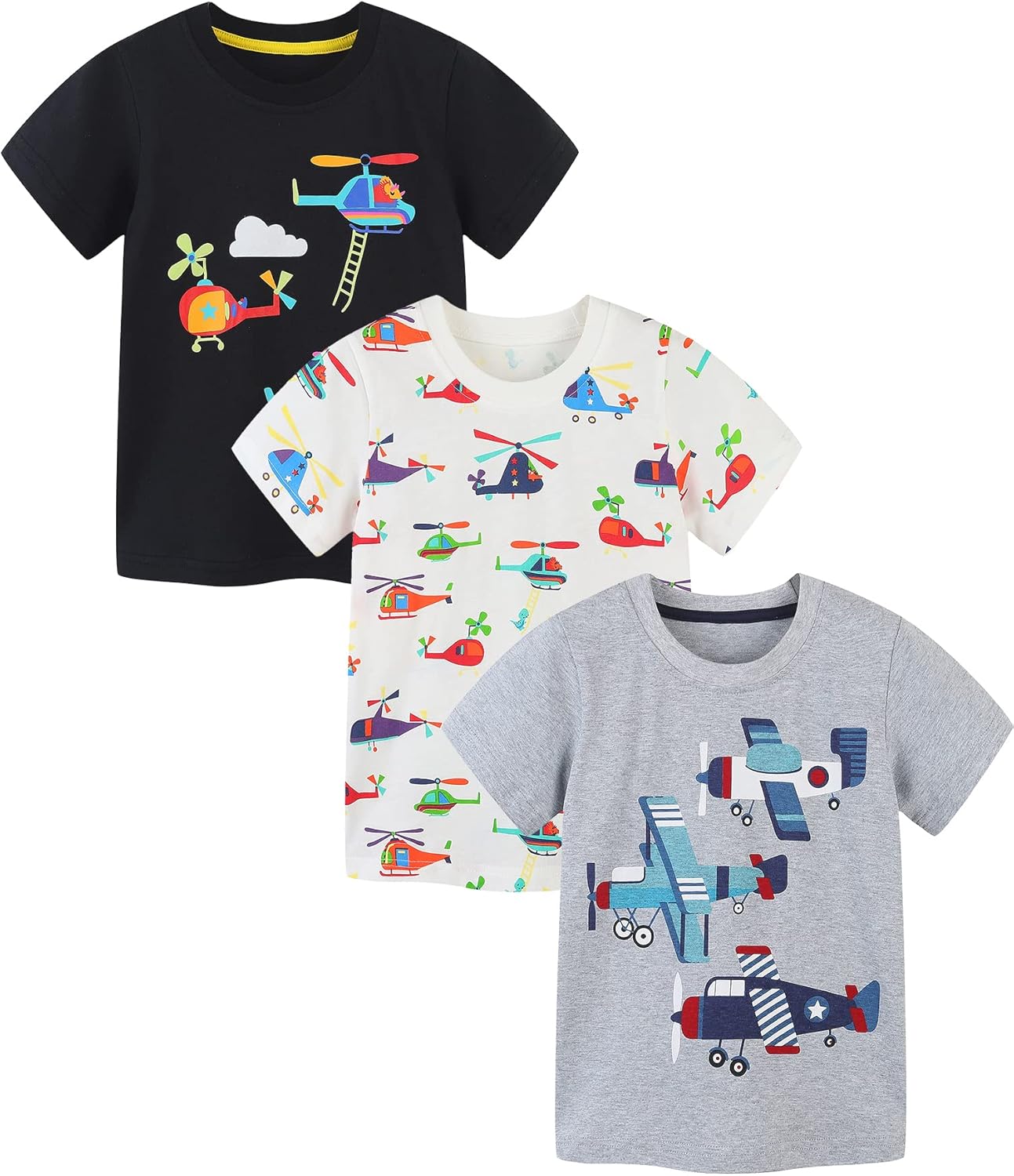 Bumeex Toddler Boy's 3pk Short Sleeve Tshirt