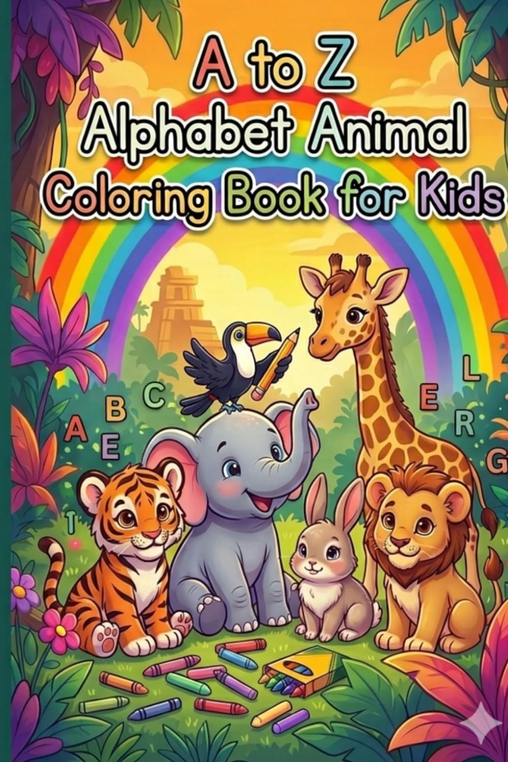 "A to Z Alphabet Animal Coloring Book for Toddlers and Kids”: Color, Learn, and Explore the Alphabet from A to Z: Perfect for Preschoolers, Toddlers, and Early Learners