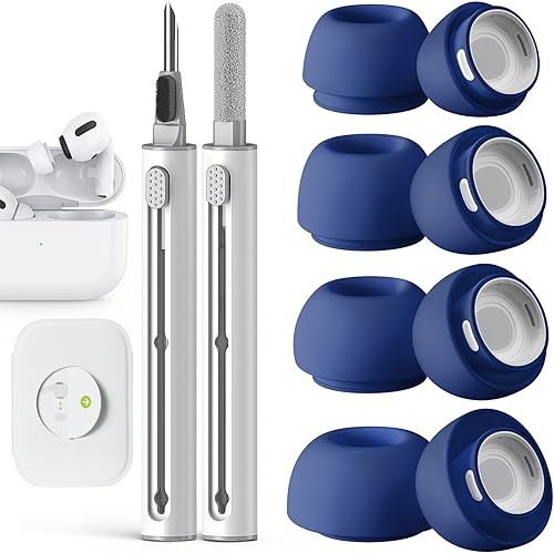Miniatura 16 de Compatible con AirPods Pro 2ª/1ª Generación Puntas de Oído de Repuesto, con Orificio de Reducción de Ruido y Kit de Limpieza, Pantalla Protectora 4