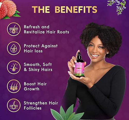 Miniatura 4 de Blaq Luxury Sage & Lychee Strong Hold Styler Gel - Fórmula no alcohólica y no escamosa para aguantar todo el día, infusión de biotina, promueve la