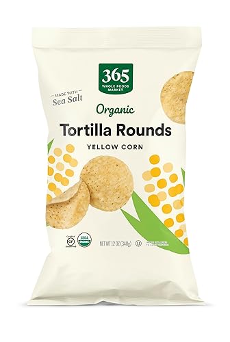Miniatura 4 de 365 by Whole Foods Market, Chips de tortilla de maíz blanco orgánico estilo restaurante sin sal, 14 onzas