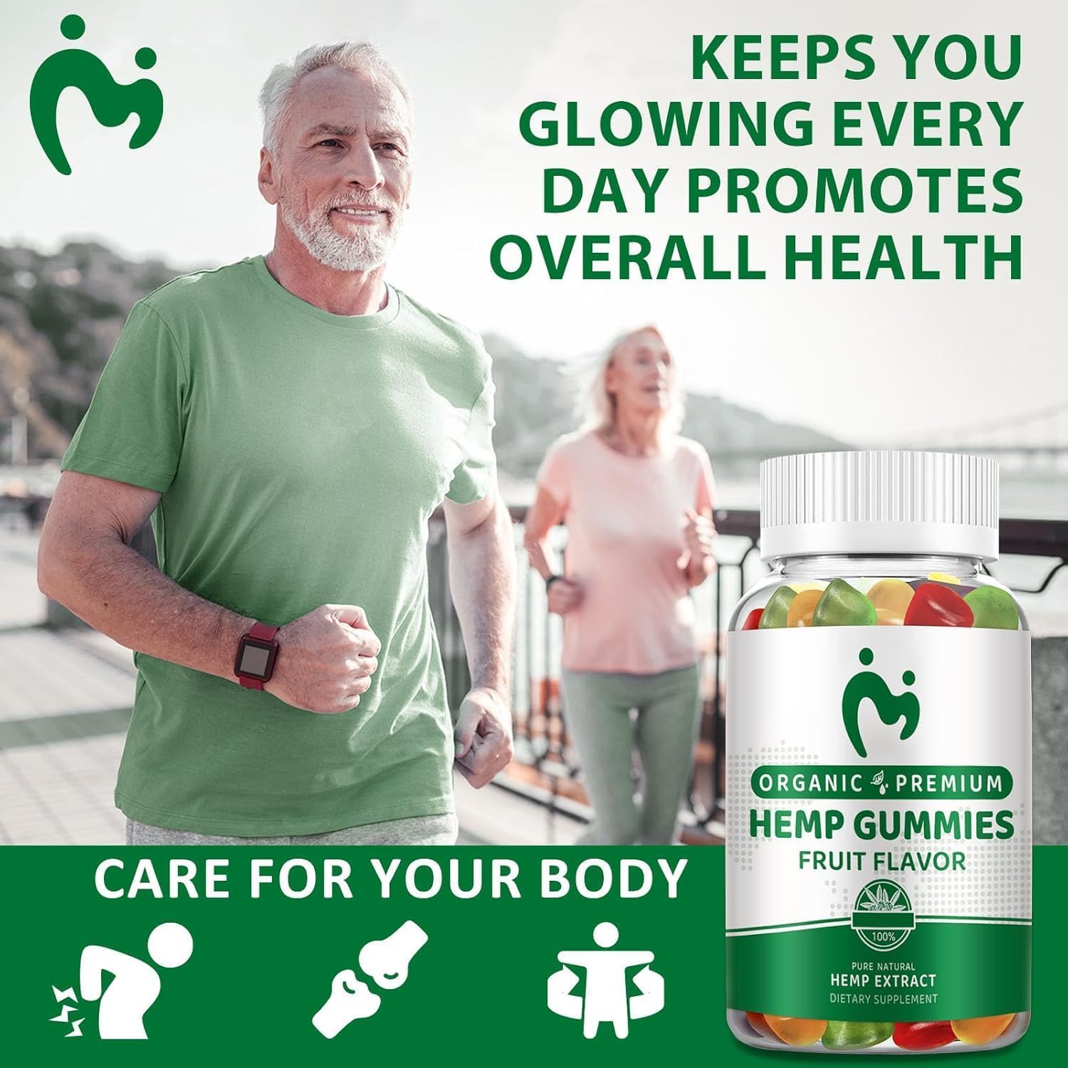 Hemp Gummies Extra Strength for Pain Sleep Relax Anxiety - 100% Natural Pure Organic Hemp Oil Extract Vegan Low Sugar Edible Gummy for Adults (3 Packs)