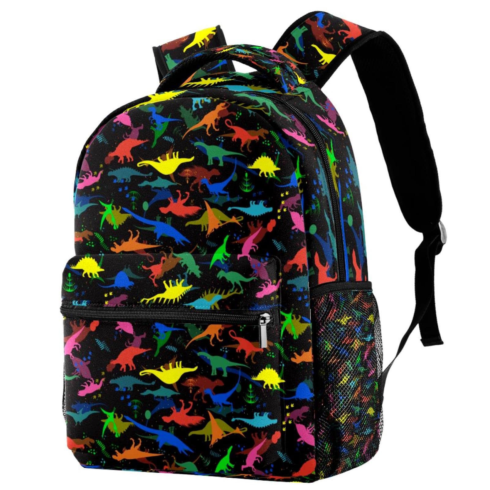 Sac à dos coloré dinosaures pour étudiants et voyage