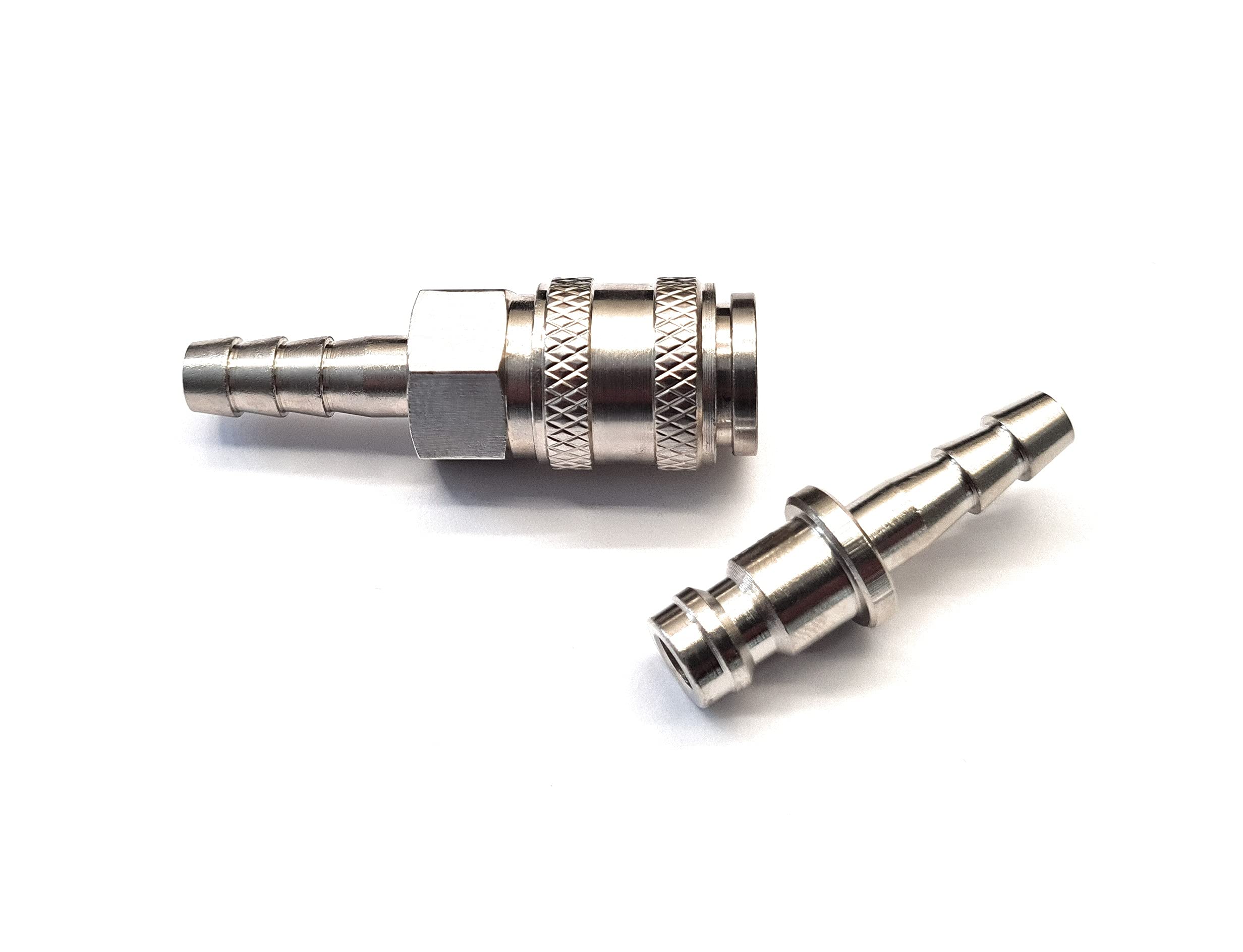 Delta-P Silver Series 21 Water Fed Pole System Quick Connector Set With 6Mm Hosetail For Window Cleaning