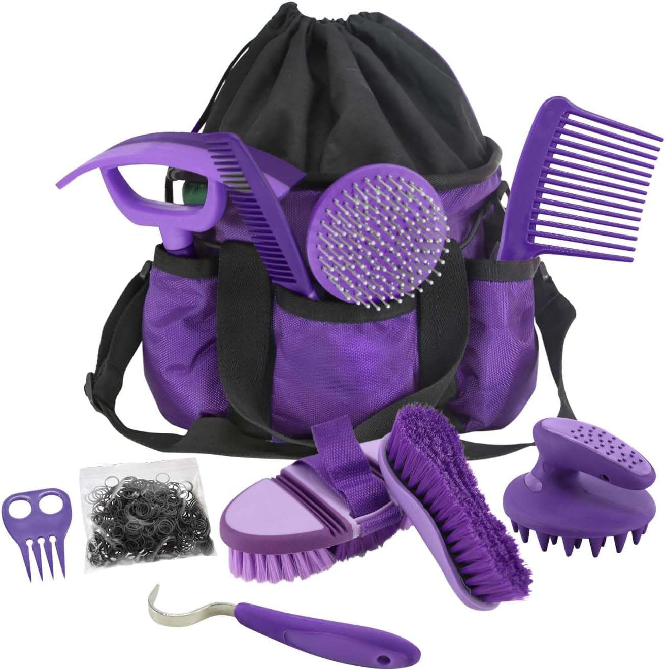 Amazon.com: Harrison Howard Horse Grooming Kit 9-Piece Equine Care ...