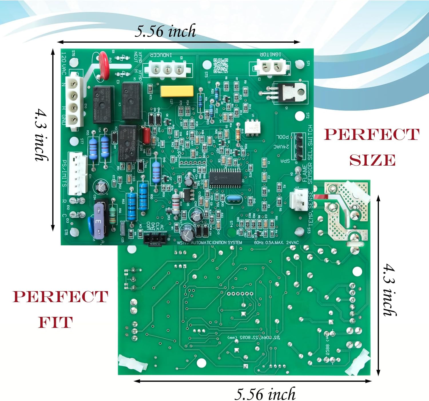 FDXLICB1930 FD Integrated Control Board Replacement for Hayward H-Series Low Nox Pool Heater H150FDN/FDP, H200FDN/FDP H250FDN/FDP, H300FDN/FDP, H350FDN/FDP, H400FDN/FDP