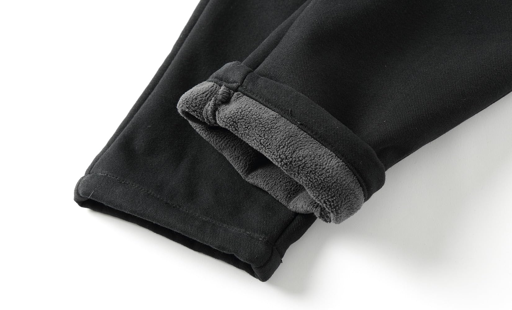 Mud Kingdom Pantalones cargo tejidos para niños y niños pequeños, con forro polar, cintura elástica, uniforme escolar