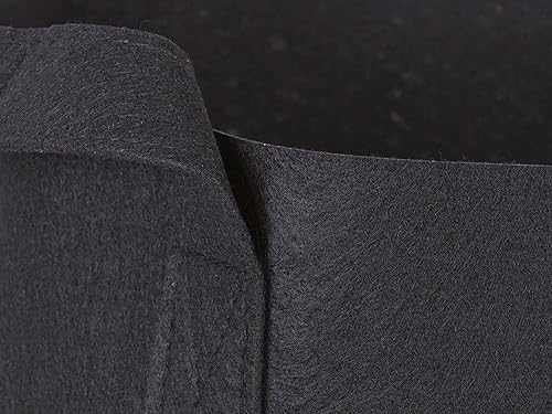 Miniatura 6 de Macetas de tela paquete de 5 unidades Negro