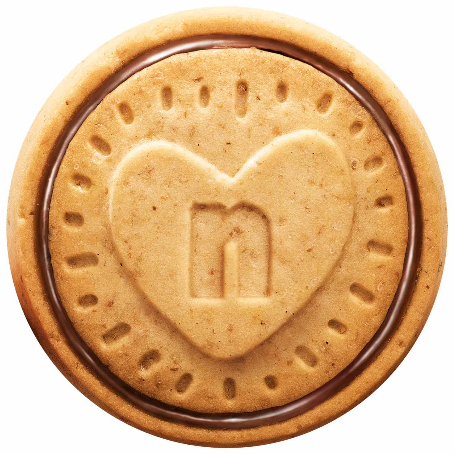Biscuits Keks 10BT x 304G Keksgebäck mit einer Nuss-Nougatcreme-Füllung
