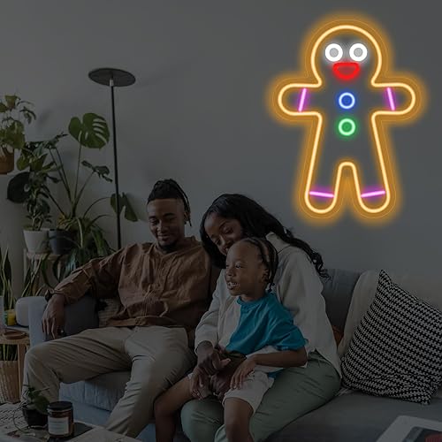 Miniatura 6 de Letrero de neón LED de hombre de jengibre para decoración de pared, luces de neón artísticas hechas a mano, alimentadas por USB, adecuado para