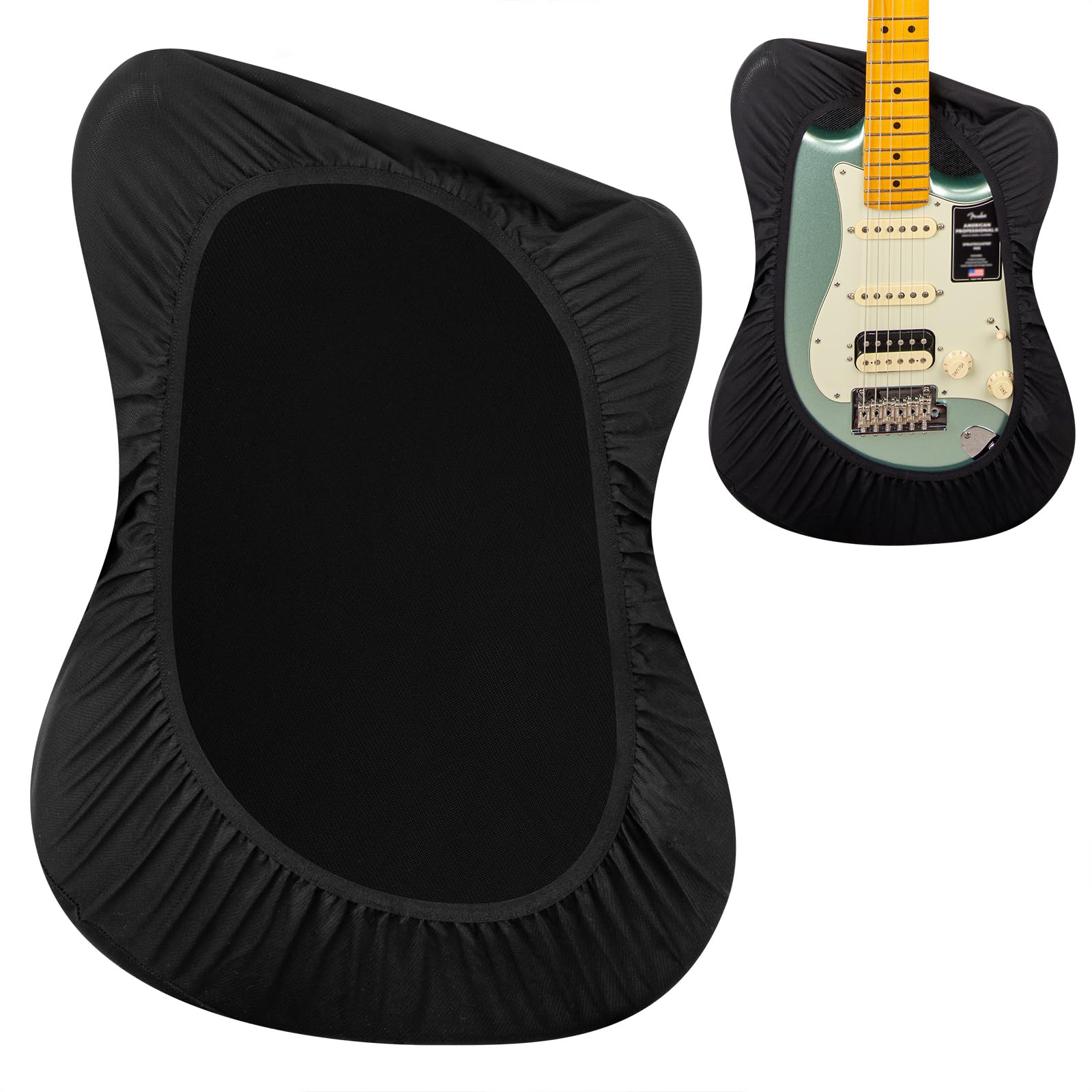 Housse de protection pour guitare musicale - Tissu extensible de qualité supérieure - Noir, Noir , Electric Guitars, Rétro