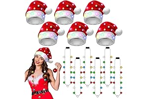 Light up Santa Hats With Necklaces: Add Excitement to Your Holiday Festivities