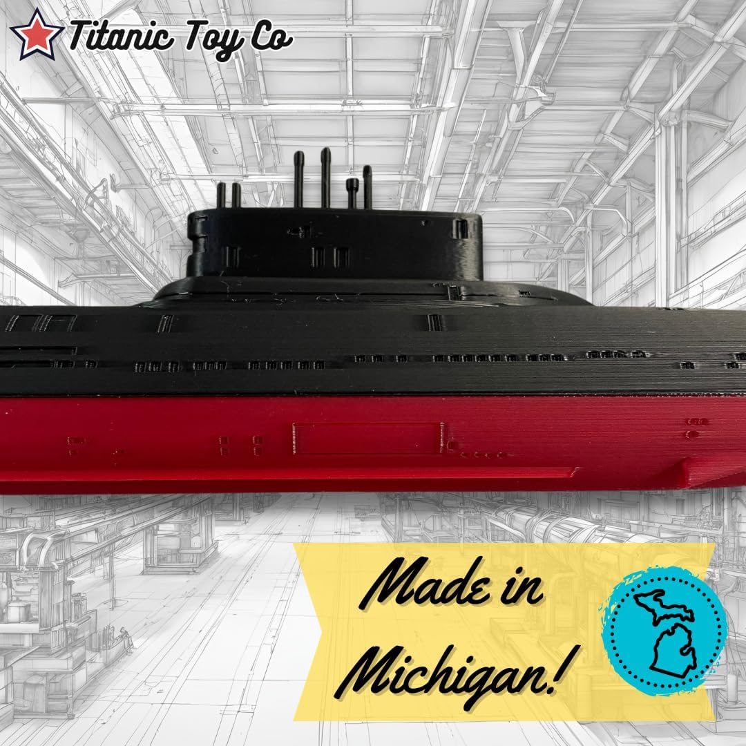 12” Tyhpoon Submarine Toy, Soviet Era Submarine Model, ColdWar submarine, Titanic Toy, Titanic Model, Titanic Toys For Kids, Toy boat, Toy Ship