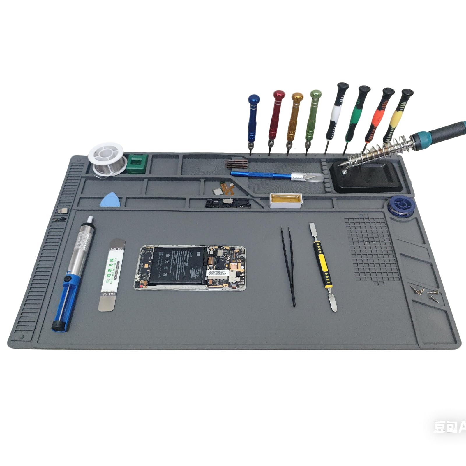 Large Silicone Soldering Mat for Electronic Repair, 21.6 X 13.8 in — Amazon image 2