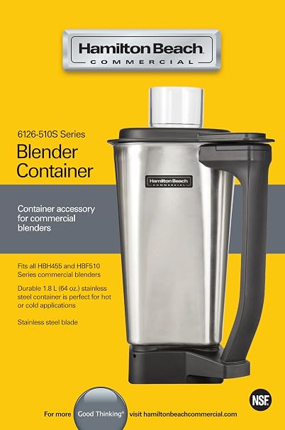 Hamilton Beach Commercial 1.8L Stainless Steel Container