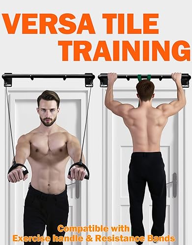 Miniatura 5 de Fitarc Barra de dominadas de montaje en pared resistente, barra de barbilla de montaje en vigueta para puerta, construcción de acero, equipo de