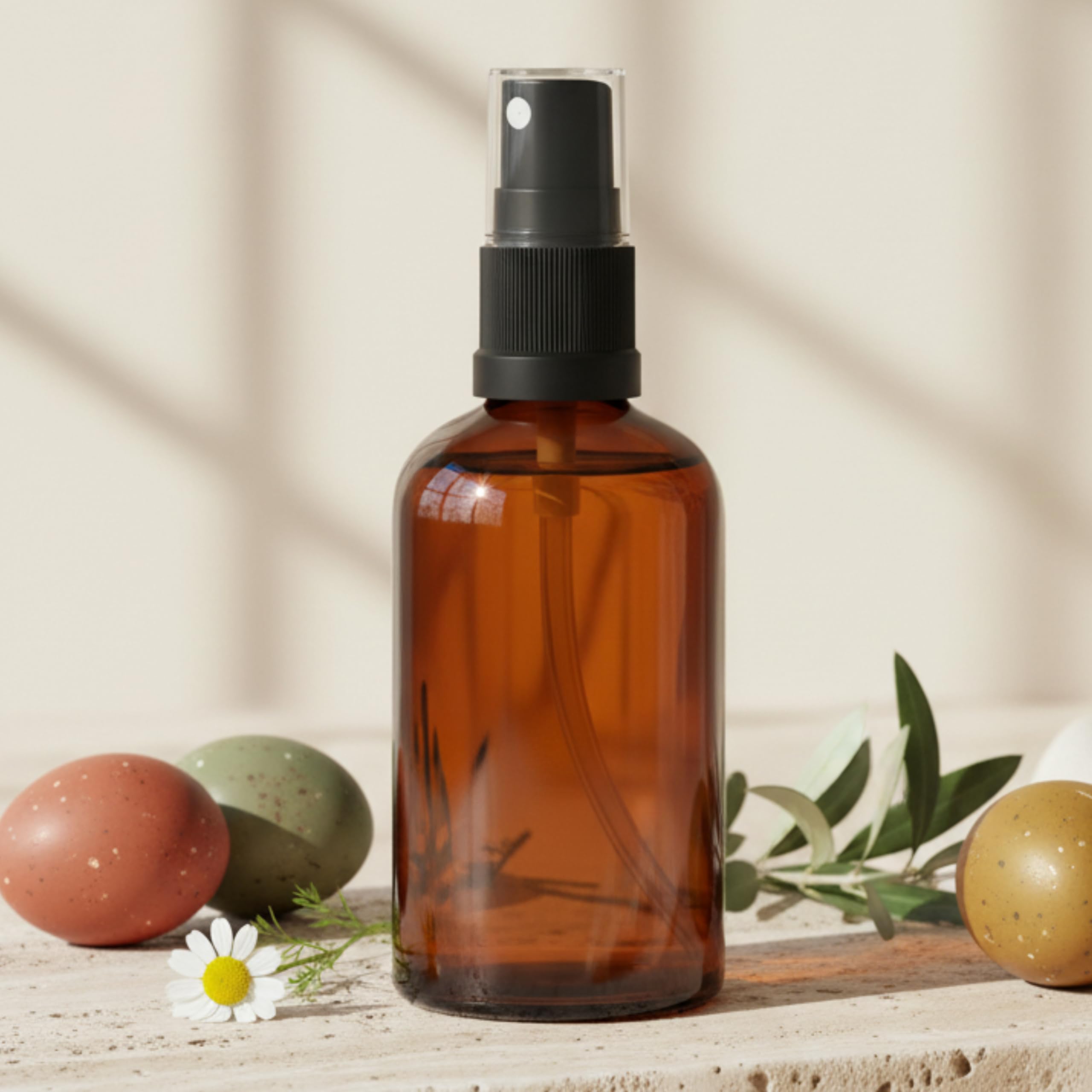 Essenciales Pack 100 Botellas Pulverizador 100 ml - Frascos Spray de Cristal | Atomizador Fino para Cosmética y Perfumes | Ideales para Bruma Facial, Aromaterapia, Alcohol y Laboratorio