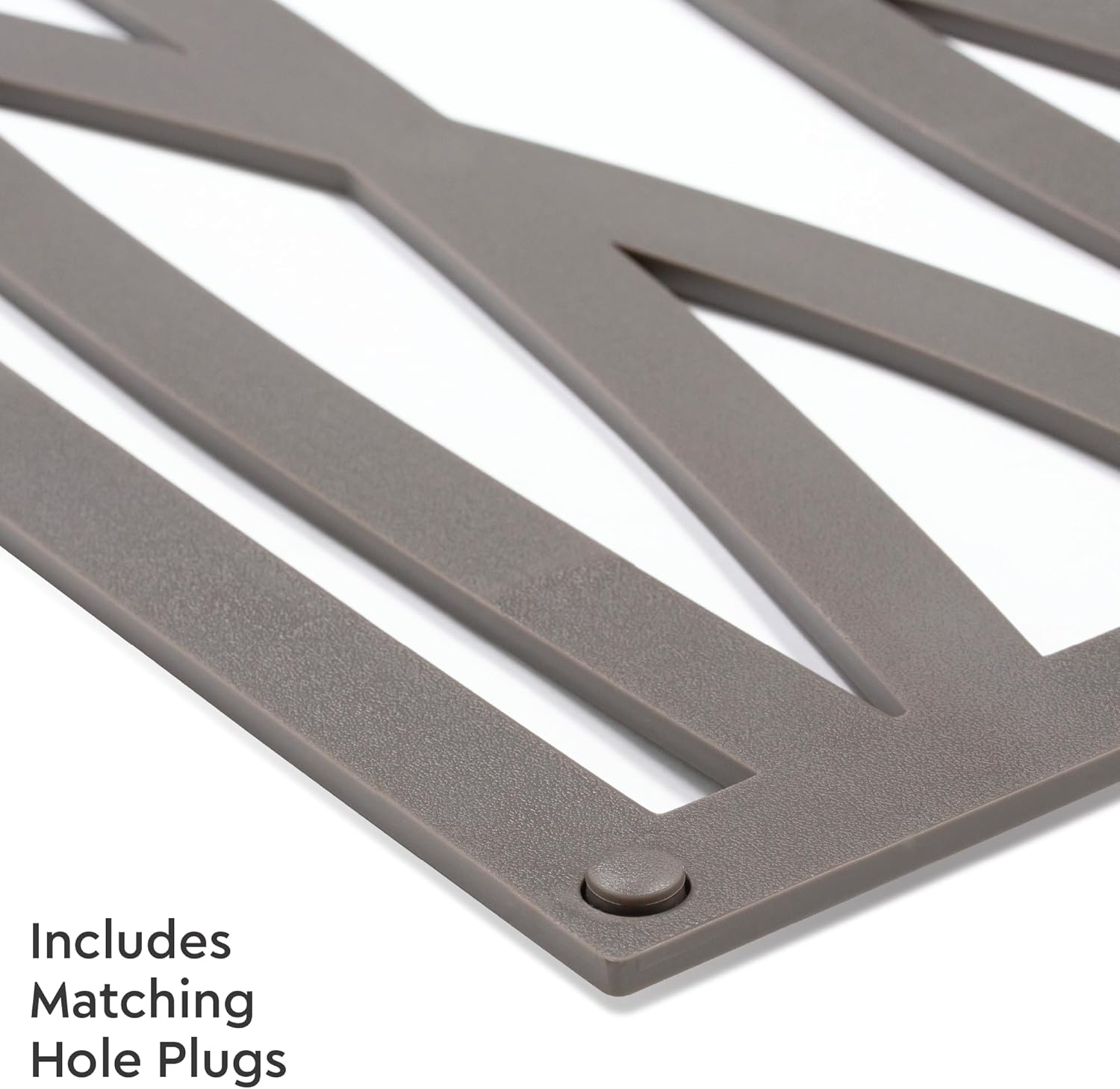 Wave Decorative Lattice, Privacy Screen, Deck Skirting, Multi-use Panel (2 ft. x 4 ft., Warmstone, 1)
