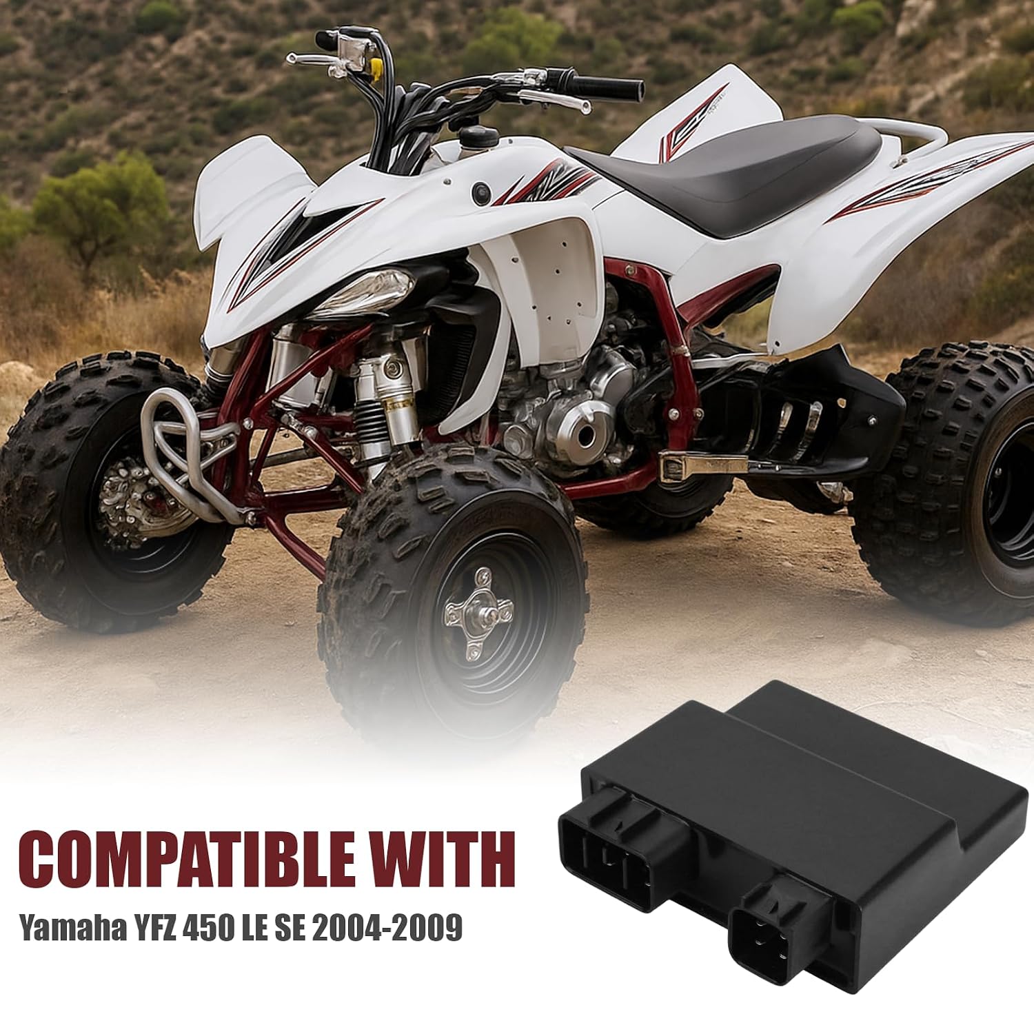 High Performance CDI Box Replacement for Honda Yamaha YFZ 450 2004 2005 2006 2007 2008 2009 5TG-85540-10-00 YFZ450 Scooter Parts 2003 2006 ATV Adjustable Electrical Accessories Must Have