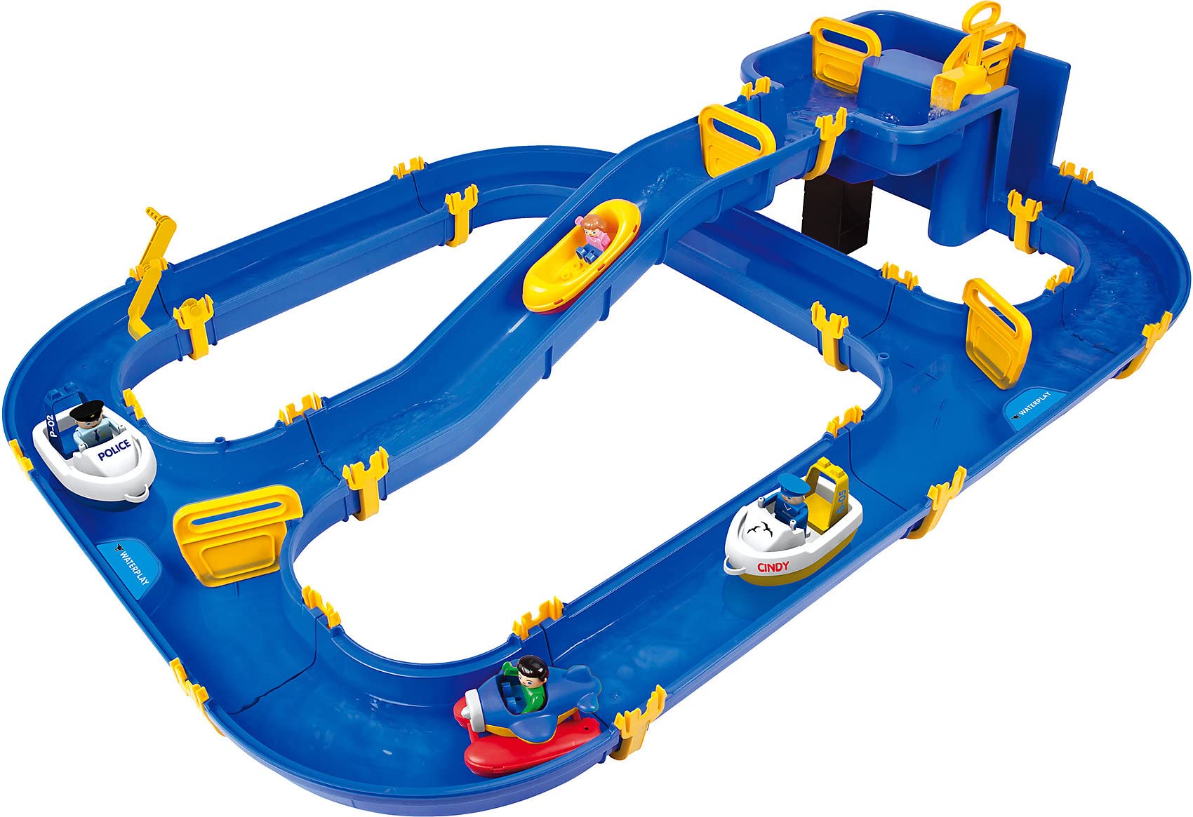 Big Waterplay Niagara - Pistas para vehículos de Juguete (Azul, Amarillo, Cualquier género, Caja)