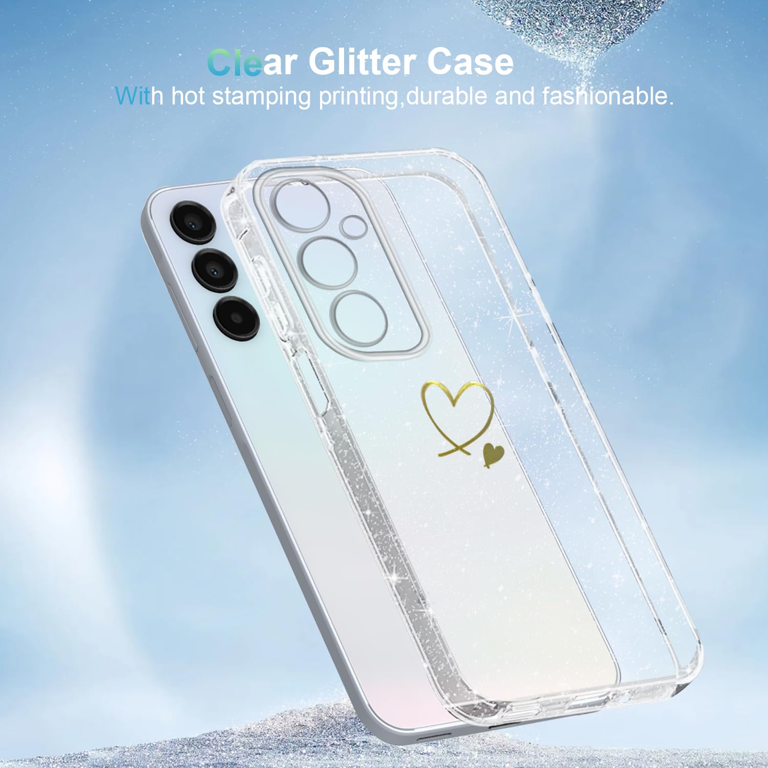 Custodia di silicone compatibile con Samsung Galaxy A32 4G Custodia trasparente Cover per smartphone trasparente Cavallo Animali Cavalcare