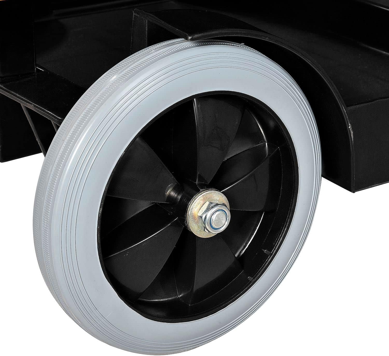 Global Industrial Janitor Cart with 25 Gallon Vinyl Bag, Black