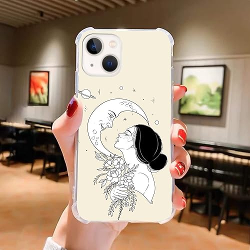 Miniatura 7 de Funda estética de collage de Navidad compatible con iPhone 14, funda de invierno con texto en inglés "Merry Christmas" para iPhone 14, funda moderna