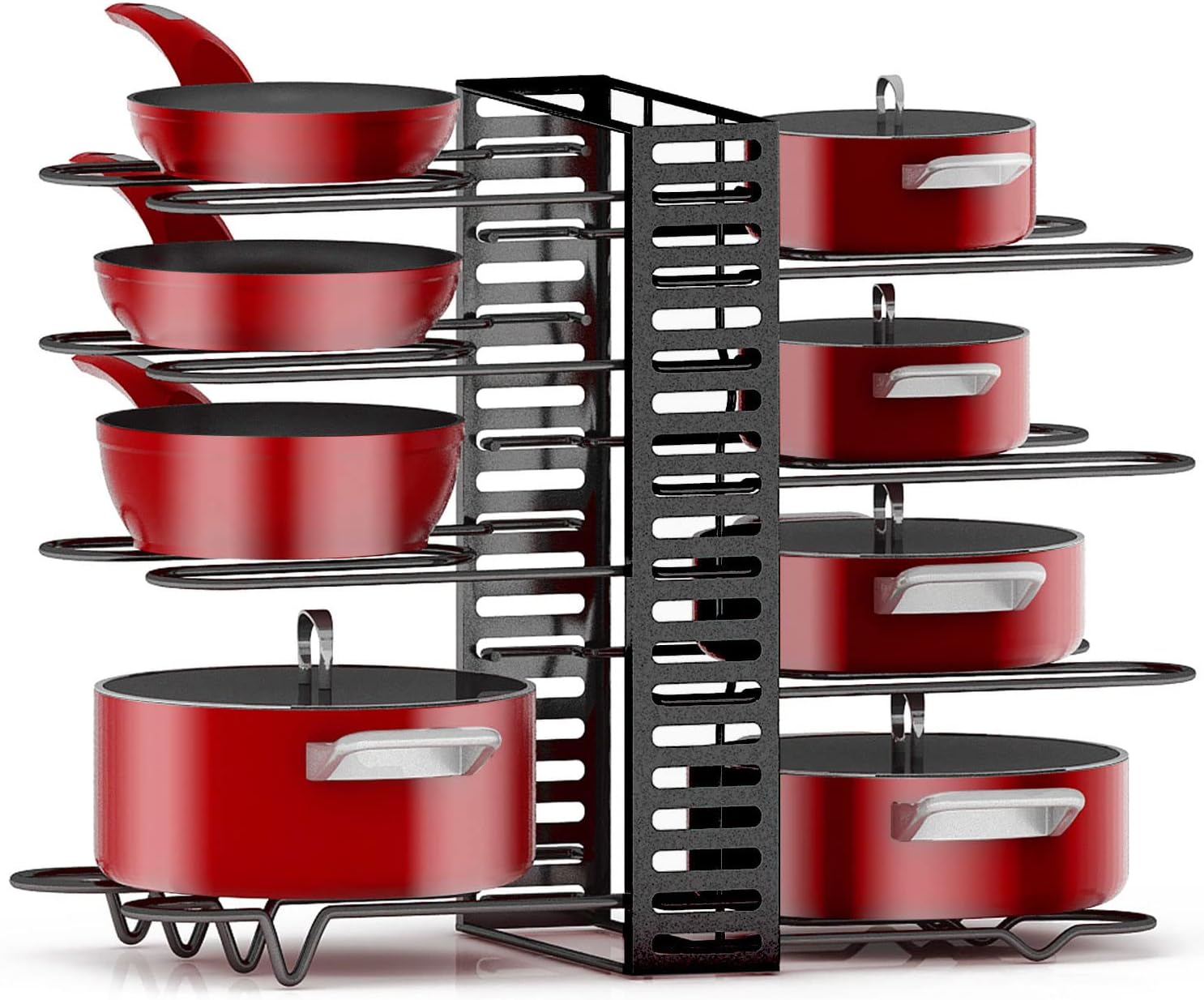 Pots And Pans Organizer for 8 Tiers