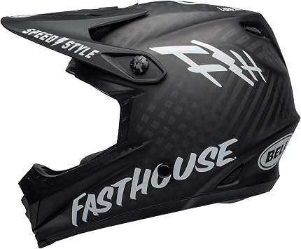 BELL Unisex's 9 MTB Full Face Helmet, Fasthouse Matte Black, X-Large/2X-Large