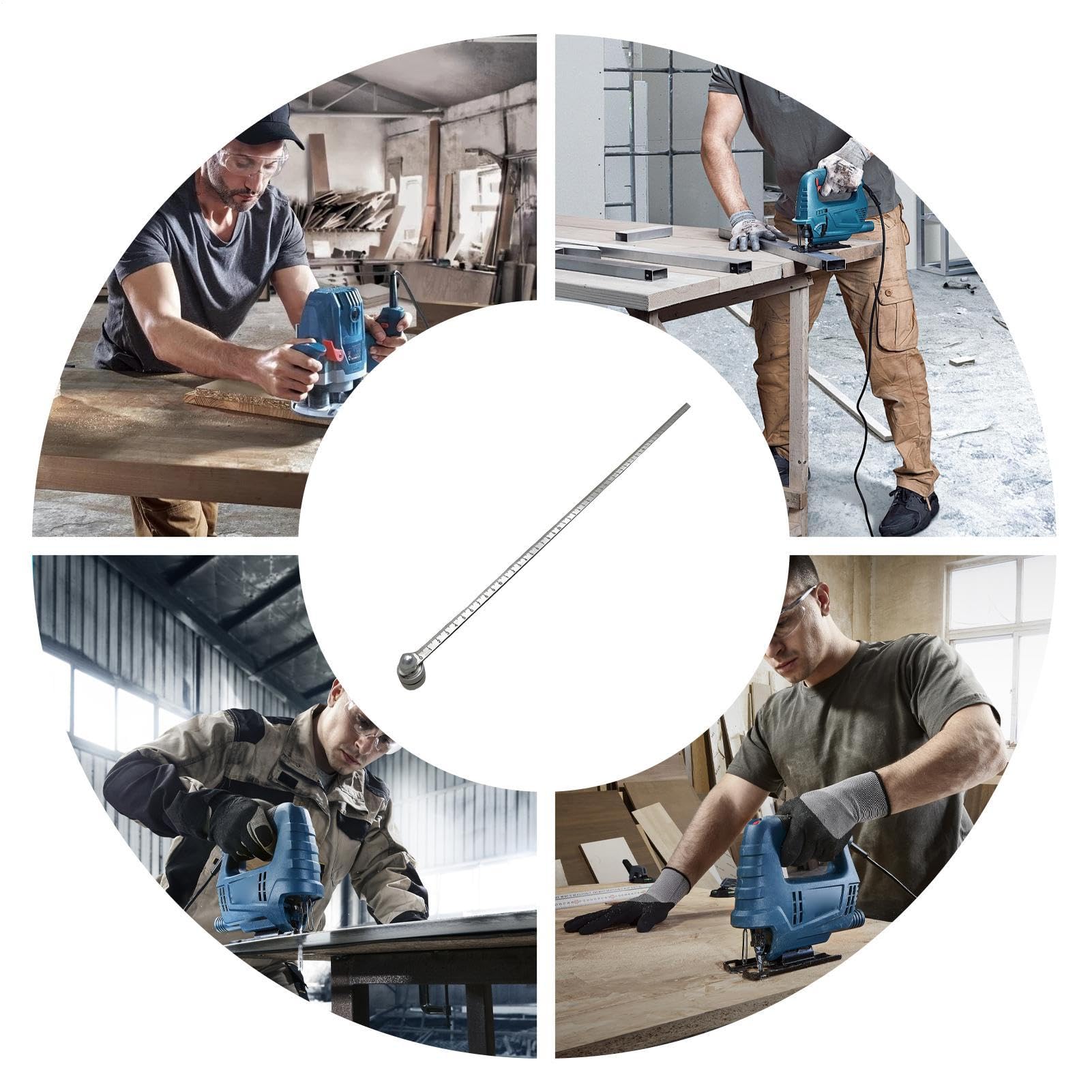 Regla De Posicionamiento De Madera Marcado De Alta Resistencia | Regla De Medición Y Posicionamiento De Precisión Para Principiantes, Profesionales, Fabricación De Gabinetes, Artesanías,