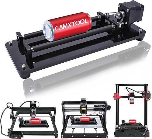 Rodillo giratorio láser, grabador láser eje Y módulo de grabado de rodillo giratorio para objetos cilíndricos, compatible con la mayoría de tipos de