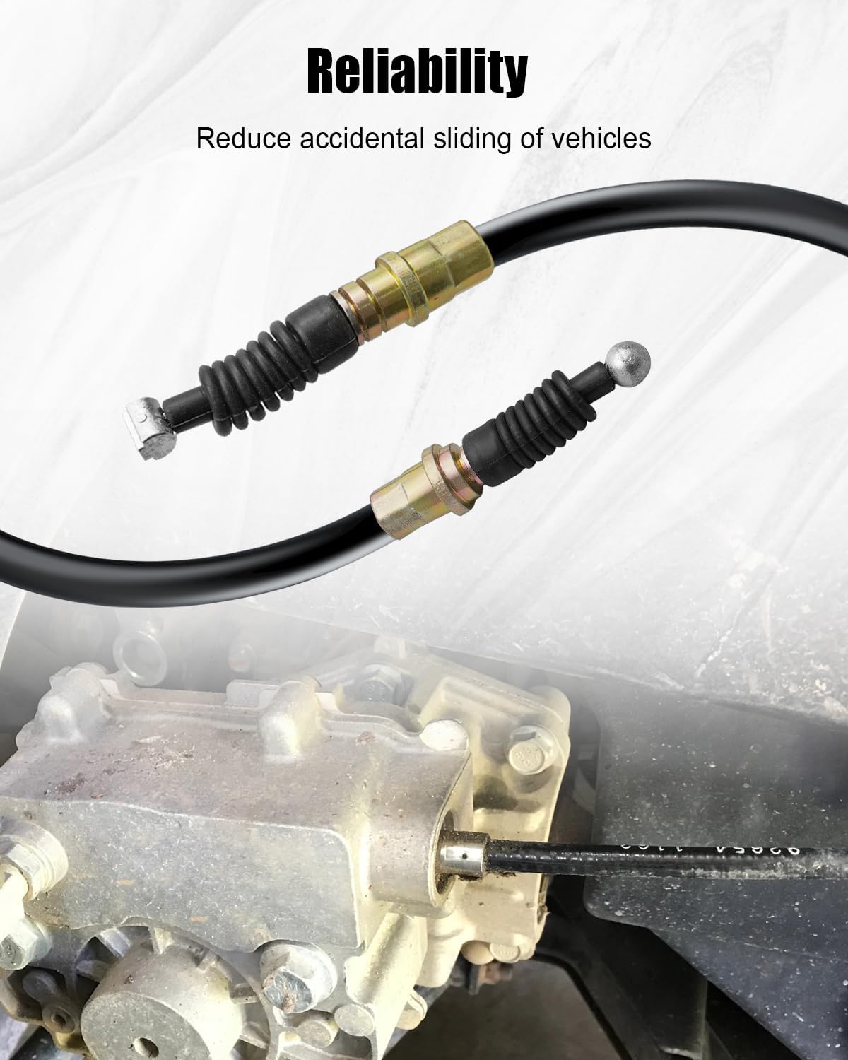 AM136944 Parking Brake Cable Fit for John Deere Gator TX 4X2 Series | Fit for TX Turf 4X2 Series, Right Side Park Brake Cable