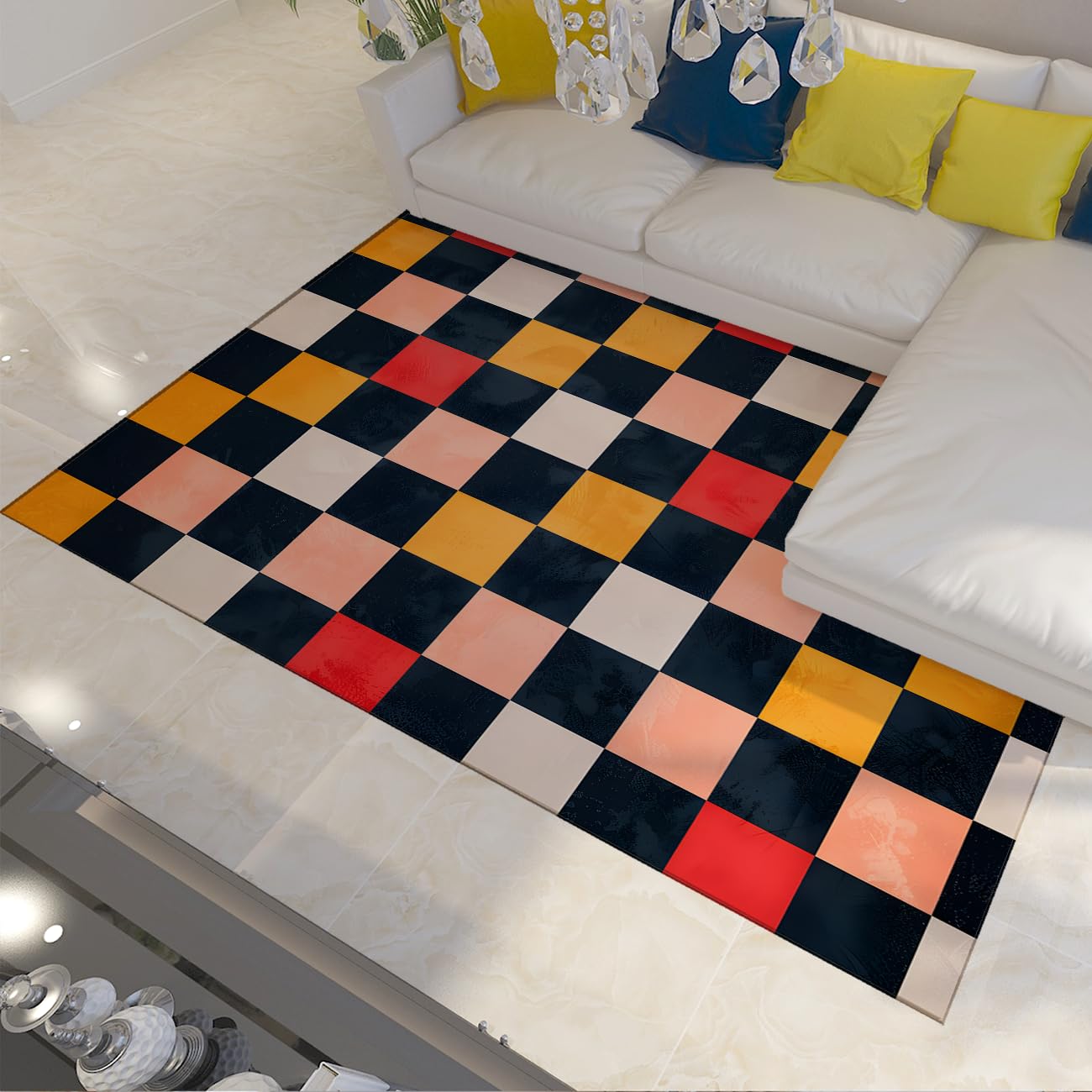 Tapis de chambre lavable doux et antidérapant pour bébé