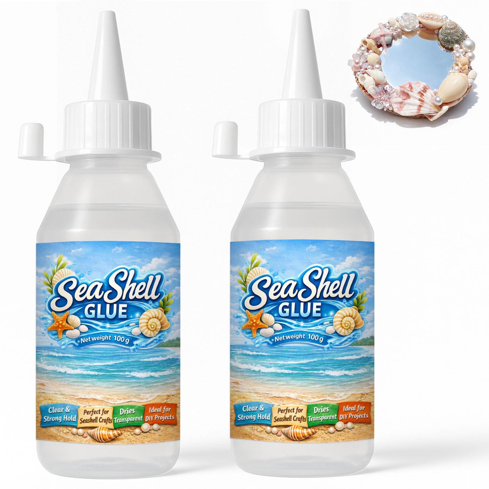 Photo 1 of DINGSEN 200ml Sea Shell Glue for Crafts, Ideal for Hobbyists & Crafters