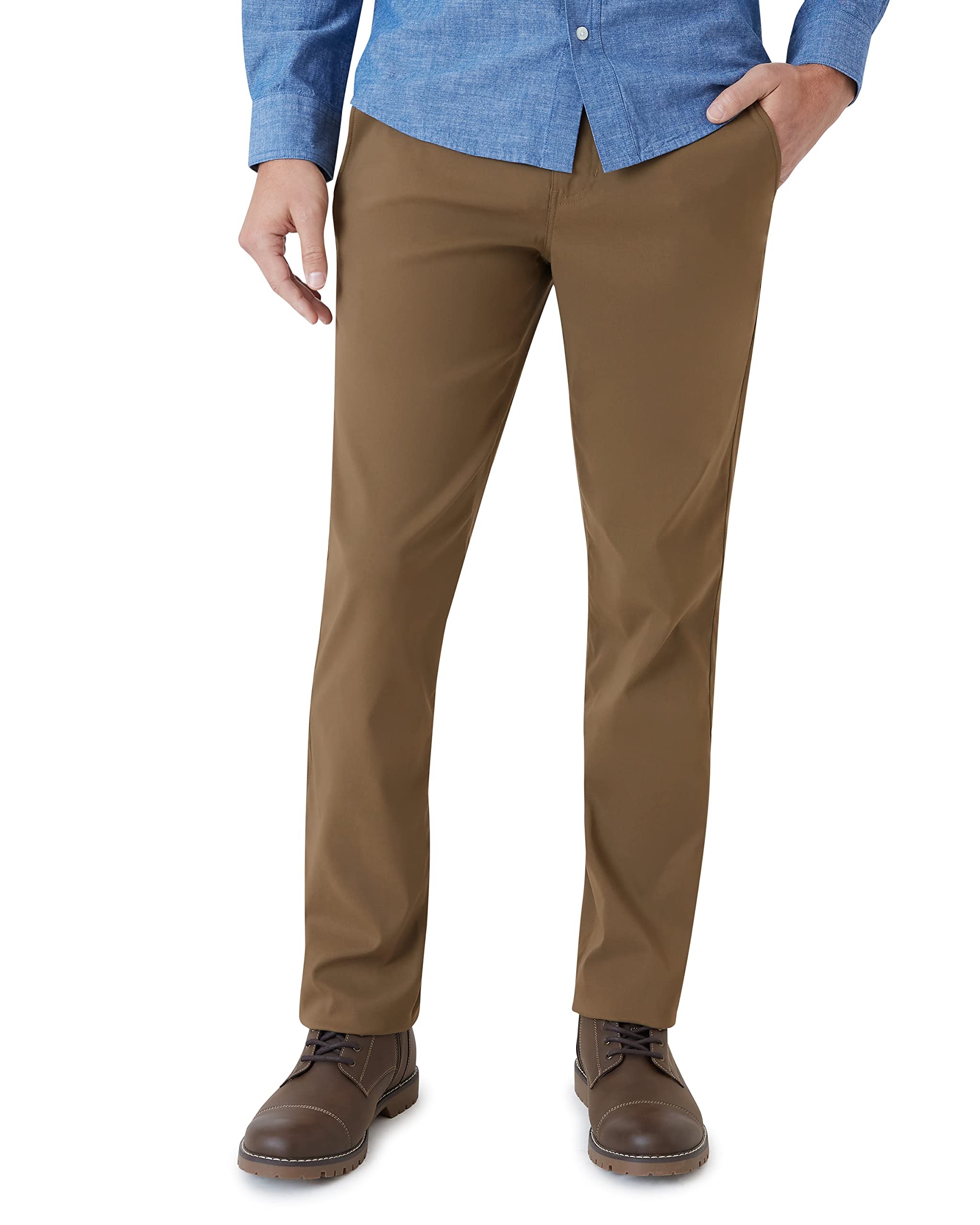 Weatherproof Vintage Men's Regular Fit Excursion Pants - Ultra Stretch Casual Flat Front Chino