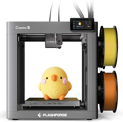 Flashforge Creator 5 3D Printer, 4 Independent Toolheads,…